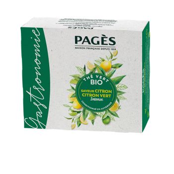 thé bio citron citron vert Pagès