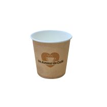 Gobelets recyclables en carton Un Amour de café 10cl x 50 [F13BIS]
